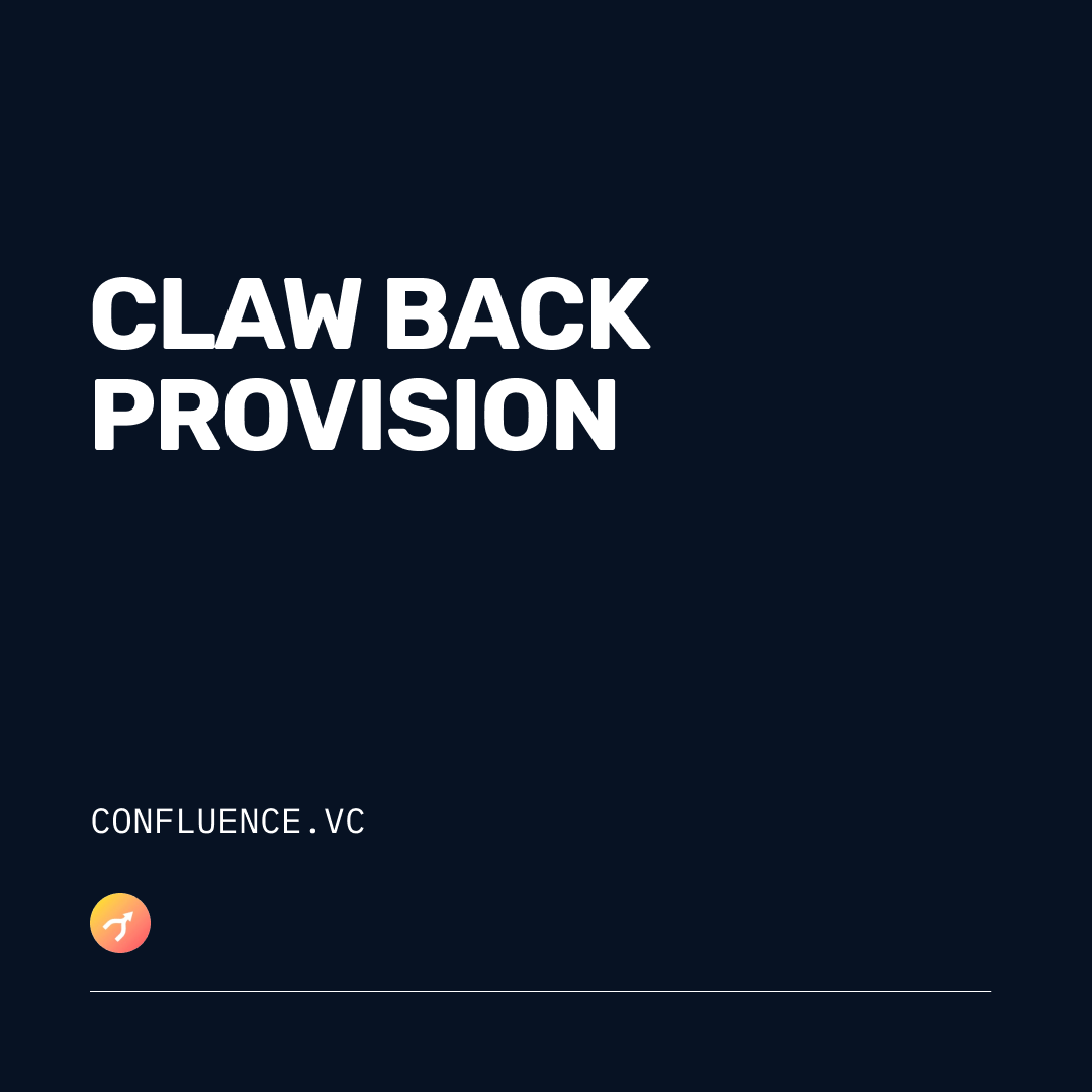 Clawback provision - Confluence.VC