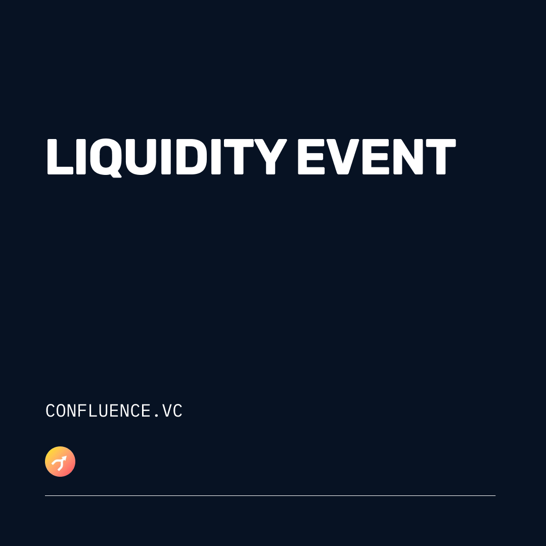 Liquidity event - Confluence.VC